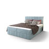 BOXBETT BAHAMA 160x200, mit Matratze H3 und Topper, Monolith 72 - Blau, Holz/Kunststoff (160/200cm) - Bedante