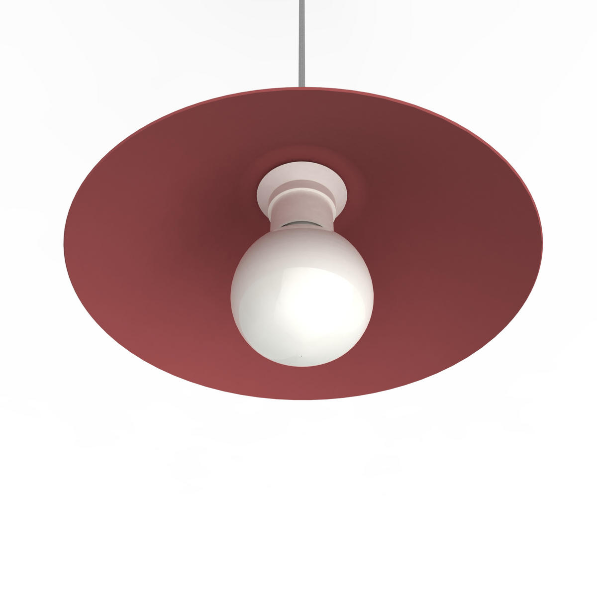 HÄNGELEUCHTE Chapeau - Rot, Metall (25/25/10cm) - Lumicom