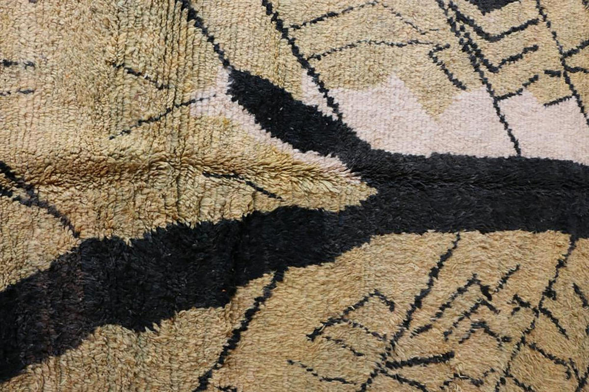BERBERTEPPICH aus Marokko aus reiner Wolle 200x 300 cm - Grün, Naturmaterialien (200/300cm) - AFK Living