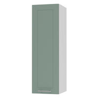 KÜCHENHÄNGESCHRANK Kvantum W4/30 Mint Matt / Weiß Matt 30 / 32,5 / 96cm - Weiß/Mintgrün, Holz/Holzwerkstoff (30/96/32.5cm) - Feldmann-Wohnen