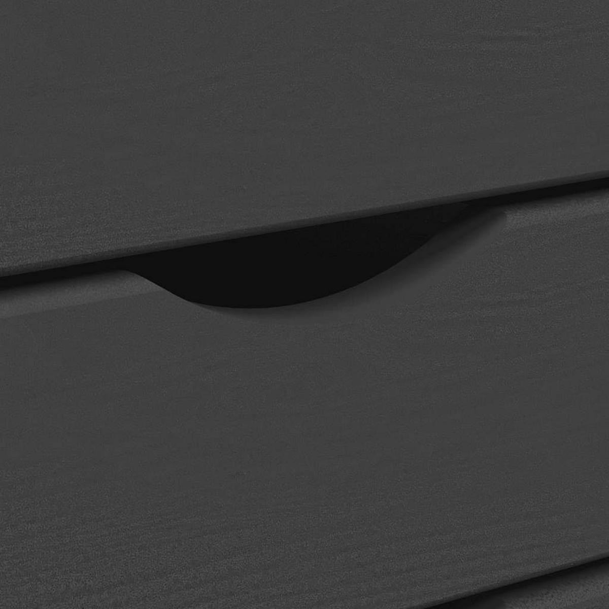 ROLLSCHRANK MIT SCHUBLADEN MOSS GRAU MASSIVHOLZ KIEFER - Grau, Holz (39/65.5/53cm) - vidaXL