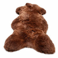 LAMMFELL Schaffell Natur Braun weich & dicht ca. 135 cm - Braun, Fell (80/135cm) - Provellus