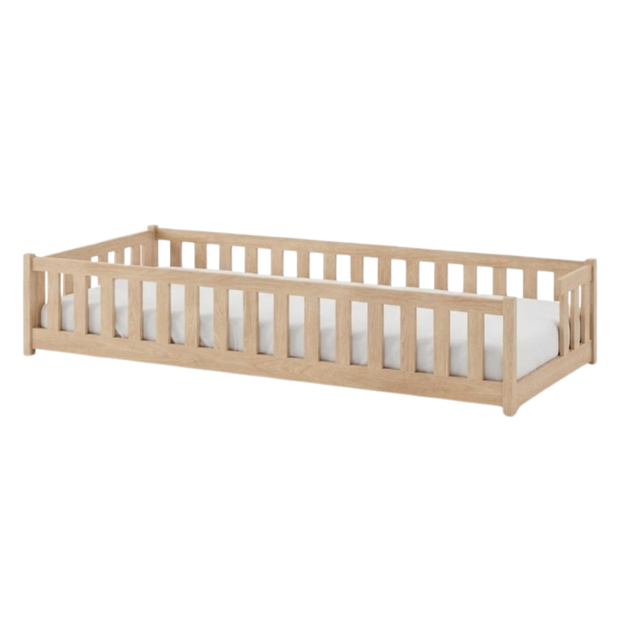 BODENBETT 80x160 cm in Natur - Naturfarben, Holz (80/160cm) - Kids Collective