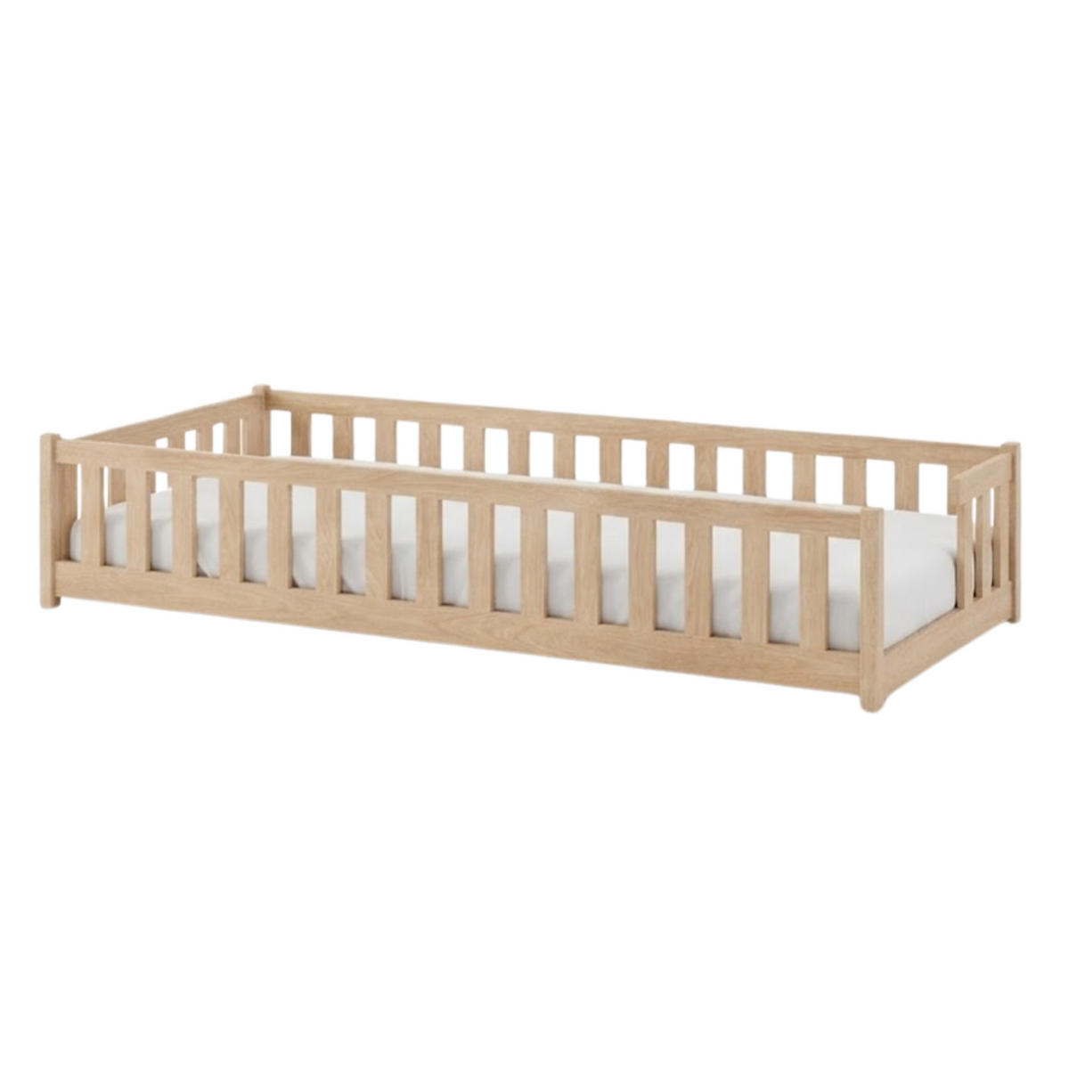 BODENBETT 80x160 cm in Natur - Naturfarben, Holz (80/160cm) - Kids Collective