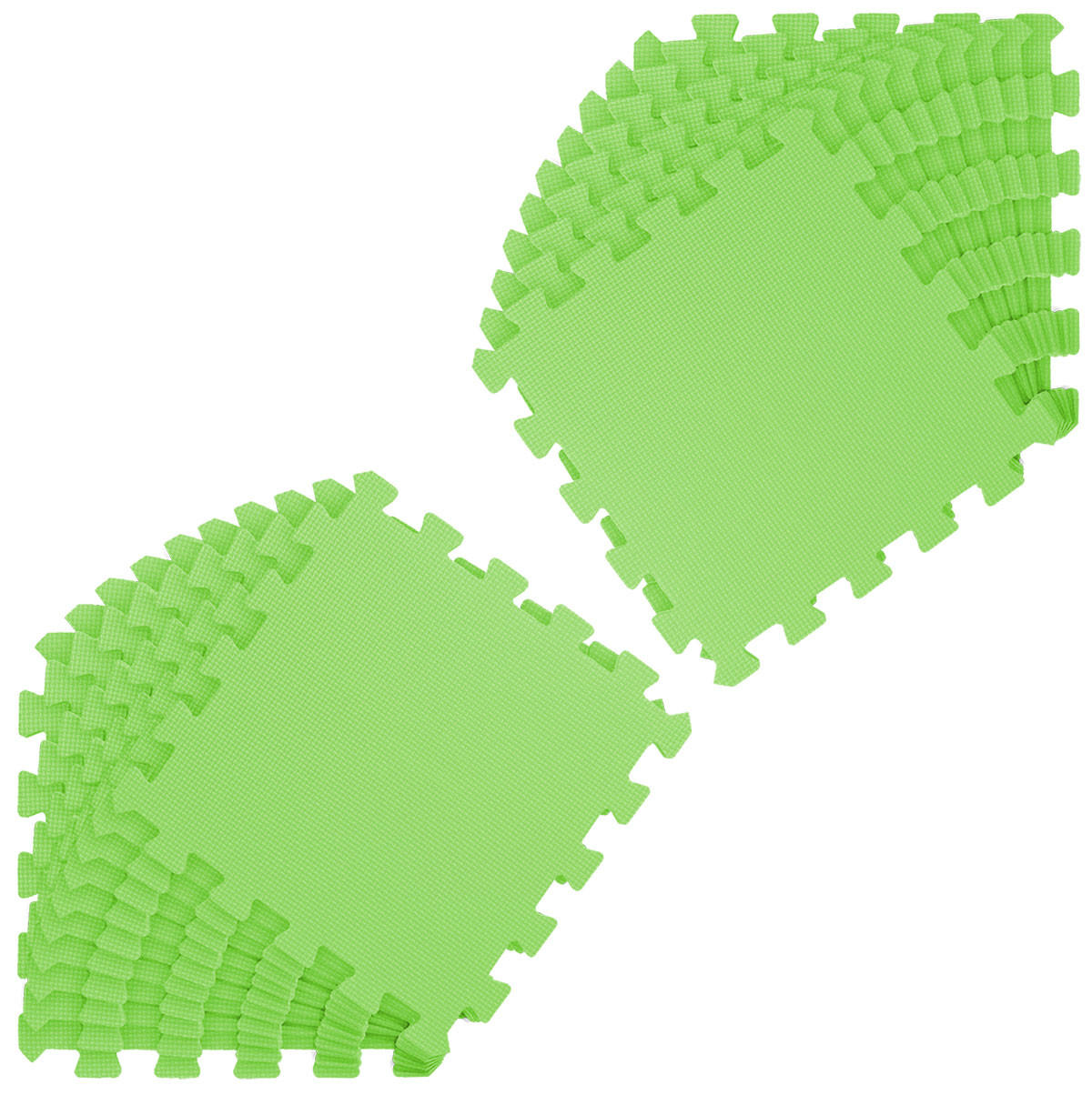 SPIELMATTE ab Null - 180/90/1 cm Puzzlematte Grün - Grün, Kunststoff (30/30cm) - Littletom
