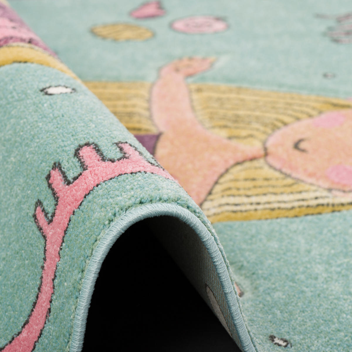 KINDER TEPPICH MAUI KIDS MEERJUNGFRAU PASTELL - Mintgrün, Textil (140/200cm) - Pergamon