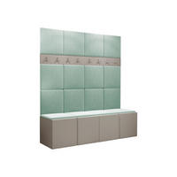 GARDEROBEN-SET Orion V - Kaschmir/Mintgrün, Holzwerkstoff/Kunststoff (168/186/46cm) - MIRJAN24