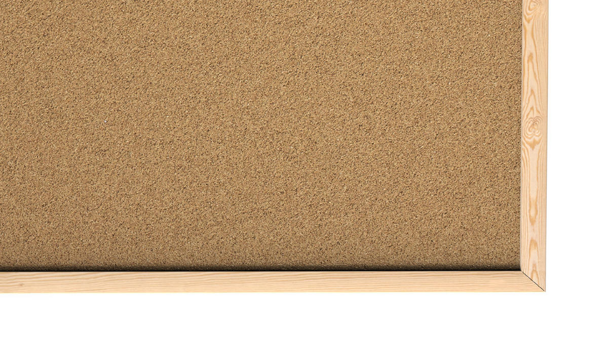 PINNWAND mit Naturholzrahmen 180x100cm - Braun, Holz (180/100/1.8cm) - ALLboards