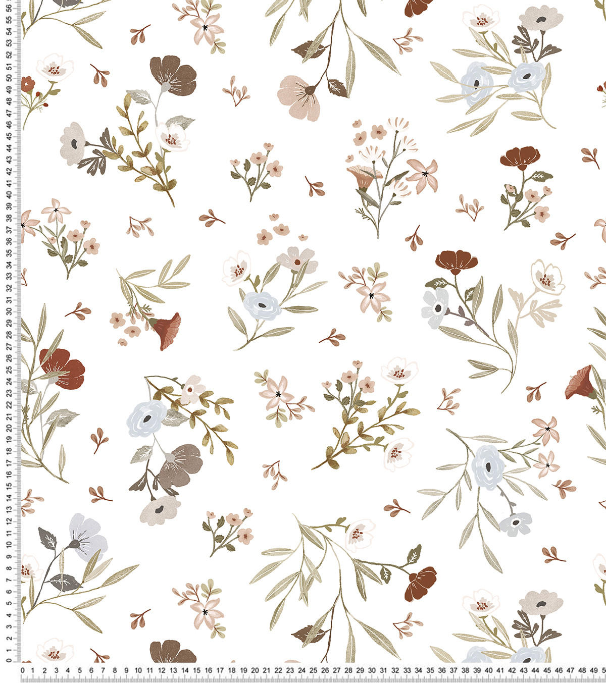 VLIESTAPETE Lilydale Blumen 50 cm x 10 m, weiß - Multicolor, Papier (50/1000cm) - Lilipinso