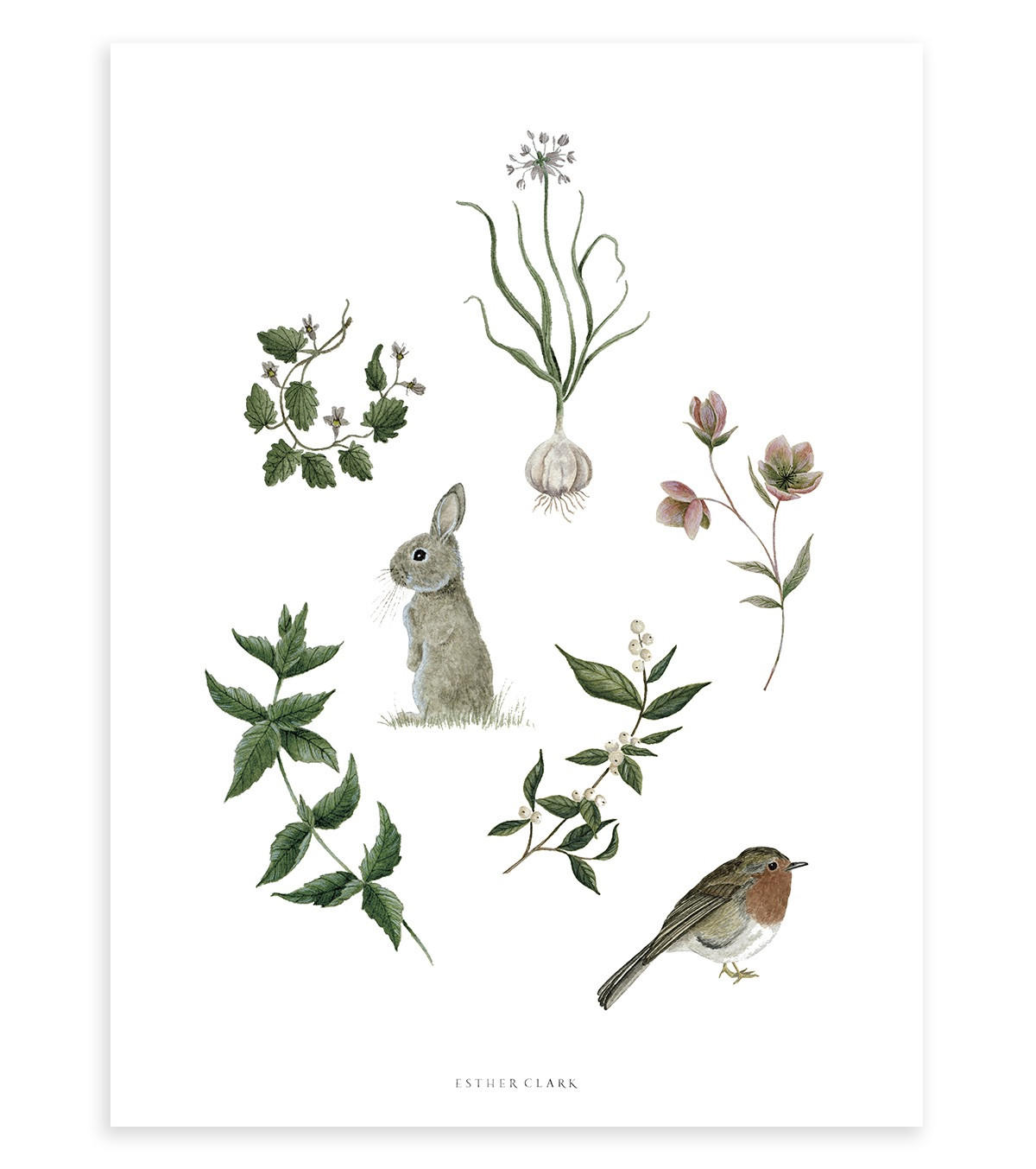 POSTER Wintermärchen, 30x40 cm - Grün, Papier (30/1/40cm) - Lilipinso