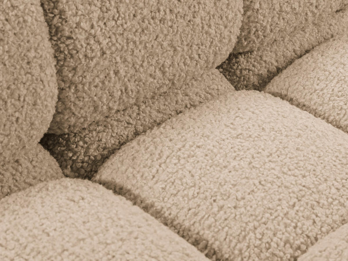 SOFA modular links Bellis aus Boucle sandfarben 4 Sitzplätze - Sandfarben, Textil (282/70/94cm) - Micadoni