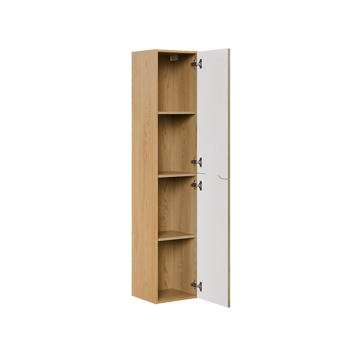 BADMÖBEL 80.6cm Isaline 2er-Set Helle Eiche - Braun, Holzwerkstoff (80.6/59/46cm) - Petits-meubles