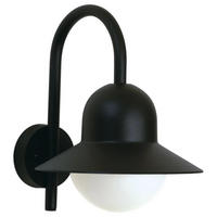 AUSSENLEUCHTE MIT BEWEGUNGSMELDER - Schwarz, Metall (13.5/34.5/13.5cm) - click-licht