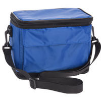 KÜHLTASCHE mit Gel-Kühlakku 9 Dosen dunkelblau-schwarz - Dunkelblau, Textil (22/17cm) - Excellent Houseware