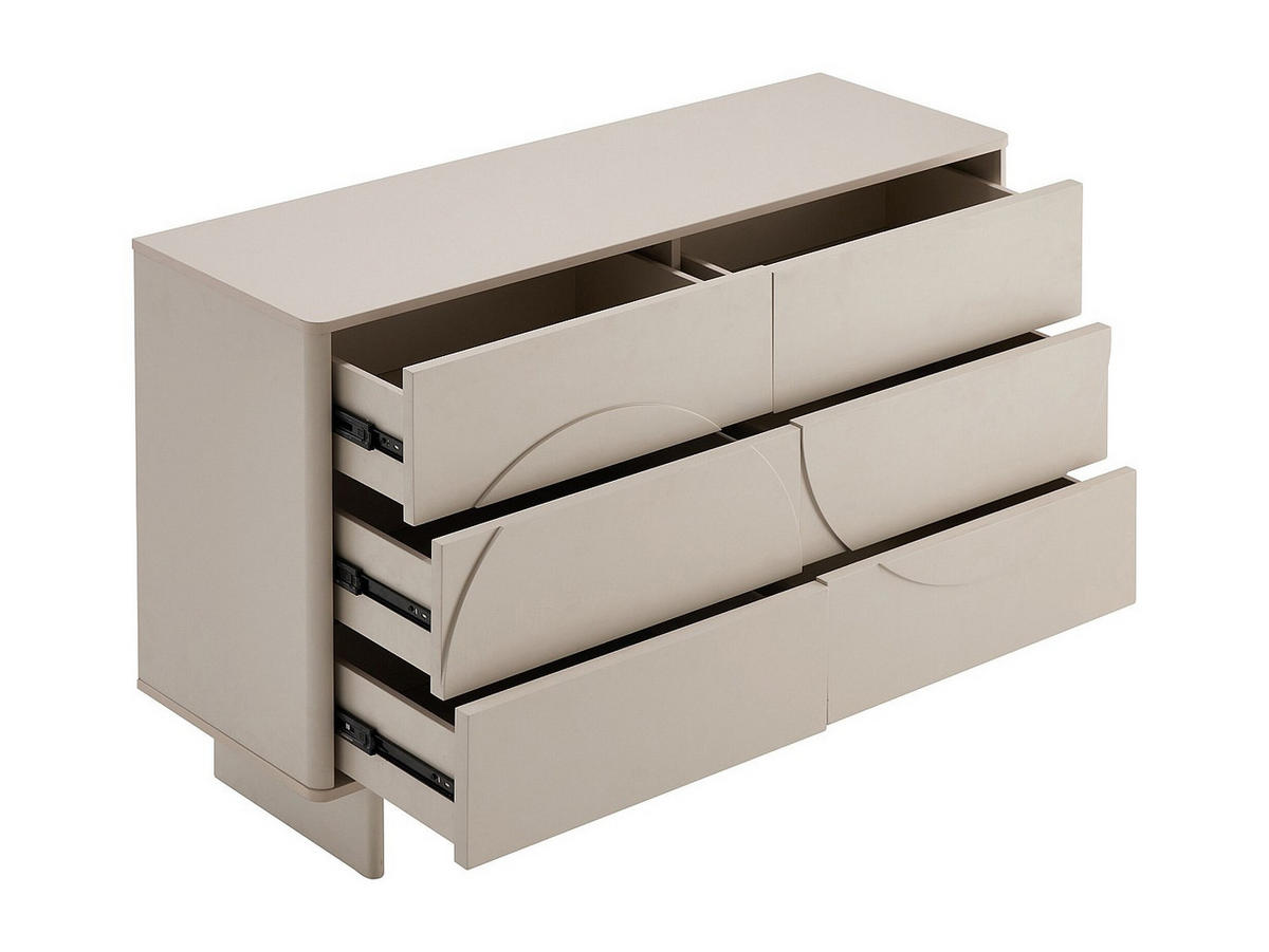 KOMMODE - 120 cm x 40 cm - holz - beige Delorina - Beige, Holz (120/81.3/40cm) - Vente-Unique