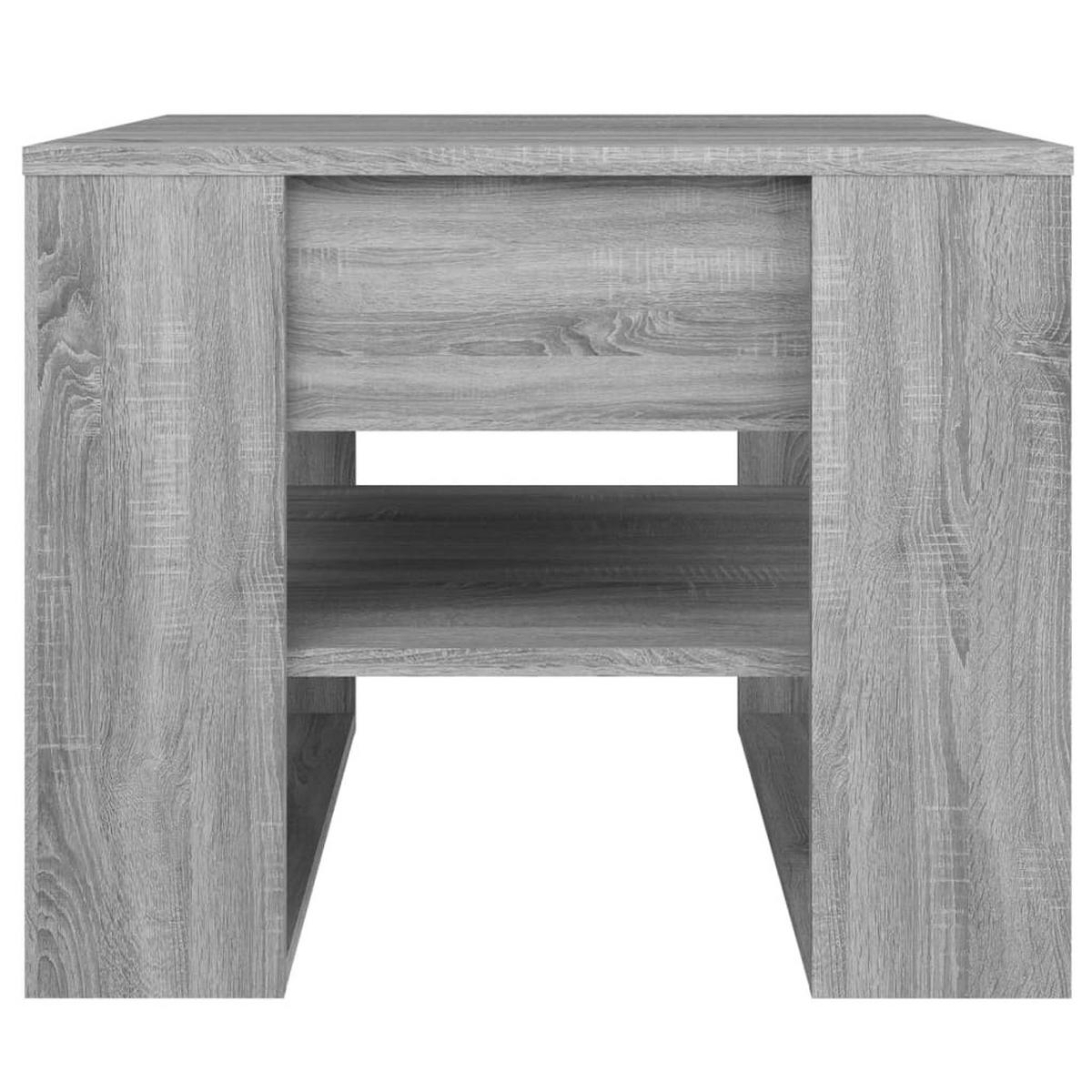COUCHTISCH Grau Sonoma 55,5x55x45 cm Holzwerkstoff - Grau, Holzwerkstoff (55.5/55/45cm) - furnicato