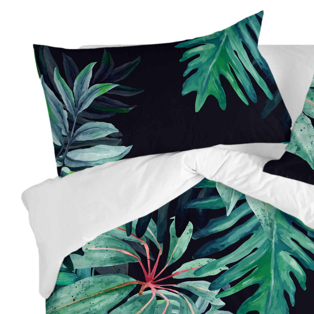 KISSENBEZUG ebony 50x75 cm (x2) mehrfarbig - Multicolor, Textil (50/75cm) - Happy Friday