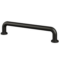 MÖBELGRIFF BA 160mm, Küchengriff Lira, Schrankgriff Schwarz - Schwarz, Metall (0.9/3/17.6cm)