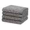 HANDTUCH Brooklyn Fischgrat 4er-Set - Schwarz, Textil (50/100cm) - MÖVE