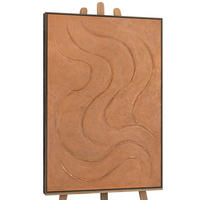 GEMÄLDE Warme Rhythmen Schattenfugenrahmen Grau 140x100 cm - Grau, Holz (140/100cm) - YS-art gallery