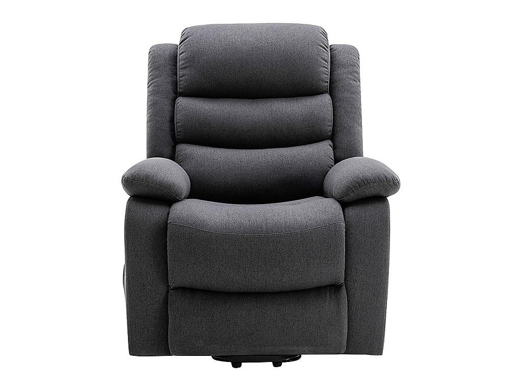 SESSEL mit gerader Rückenlehne - 1 Person - Stoff - Anthrazitgrau - - Anthrazit, Textil (94/111/86cm) - Vente-Unique