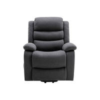 SESSEL mit gerader Rückenlehne - 1 Person - Stoff - Anthrazitgrau - - Anthrazit, Textil (94/111/86cm) - Vente-Unique