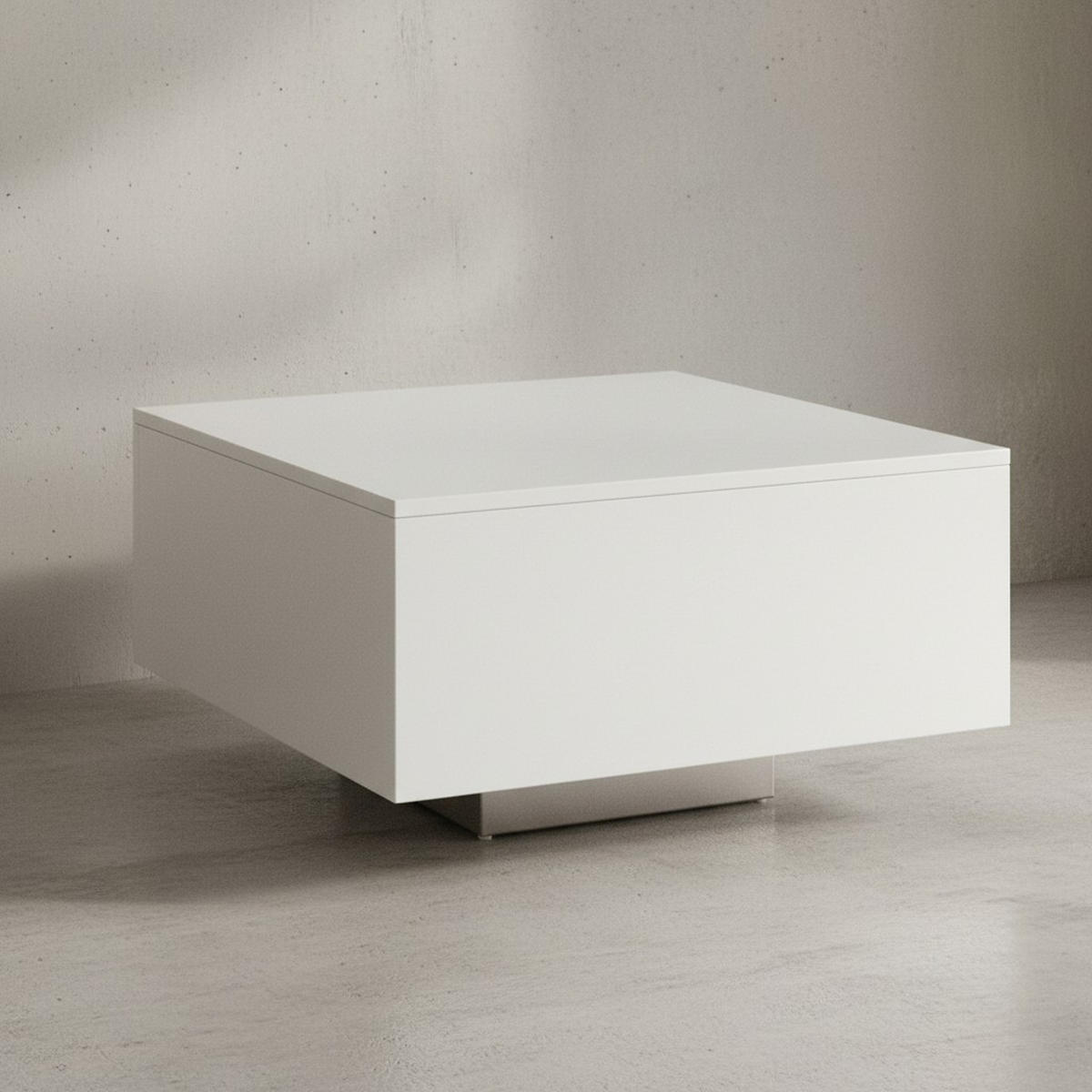 COUCHTISCH aus Holz, Puristisches Design - Weiß, Holz (60/60/35cm) - KADIMA DESIGN