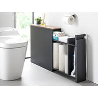 BADEZIMMER-ABLAGE Tower schwarz 14/55/56 cm - Schwarz, Metall (14/55/56cm) - Yamazaki