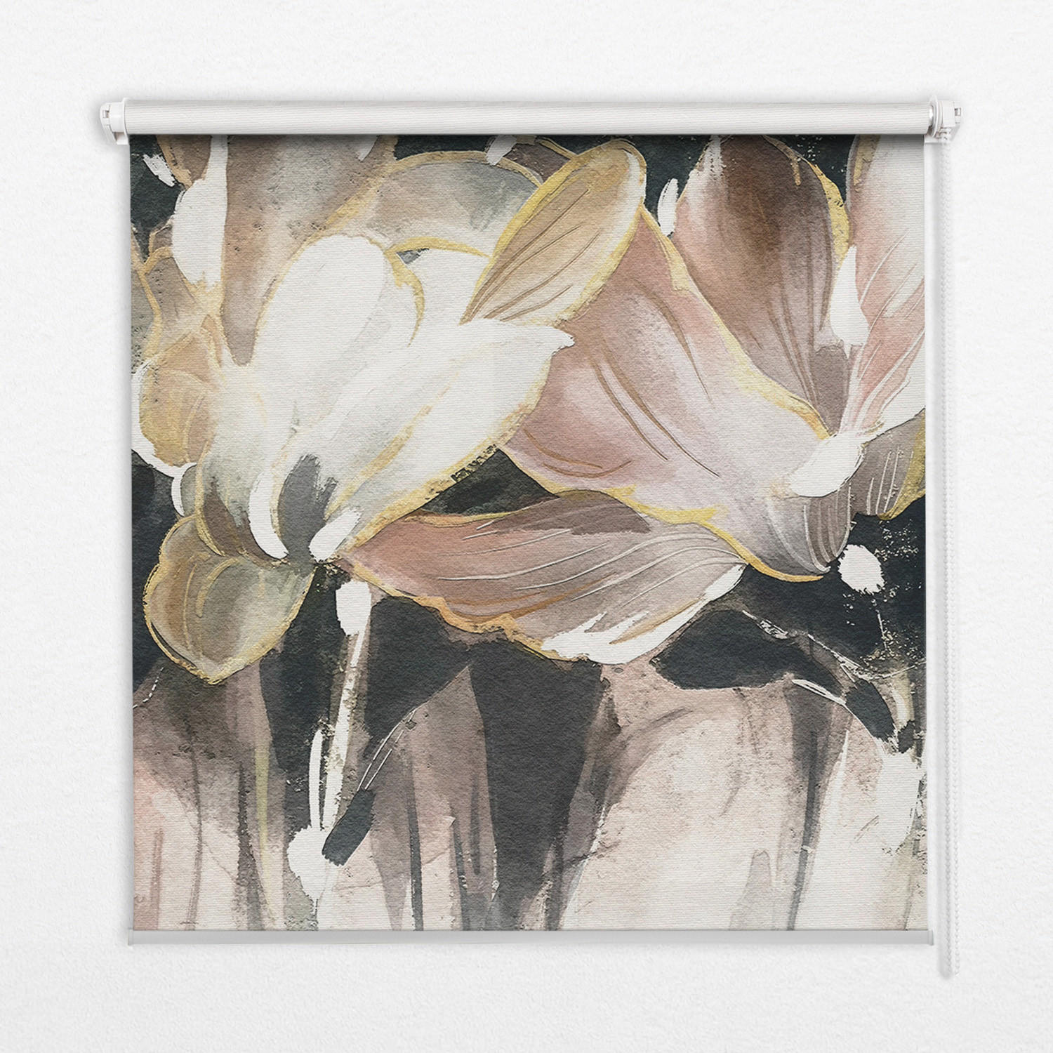 TULUP VNITŘNÍ roleta - okenní roleta - roleta - 80x180 cm - Malované květiny