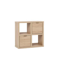 KOMMODE Aleni Natürlich 70 cm x 70 cm - Naturfarben, Holzwerkstoff (70/70/32cm) - Klast Home