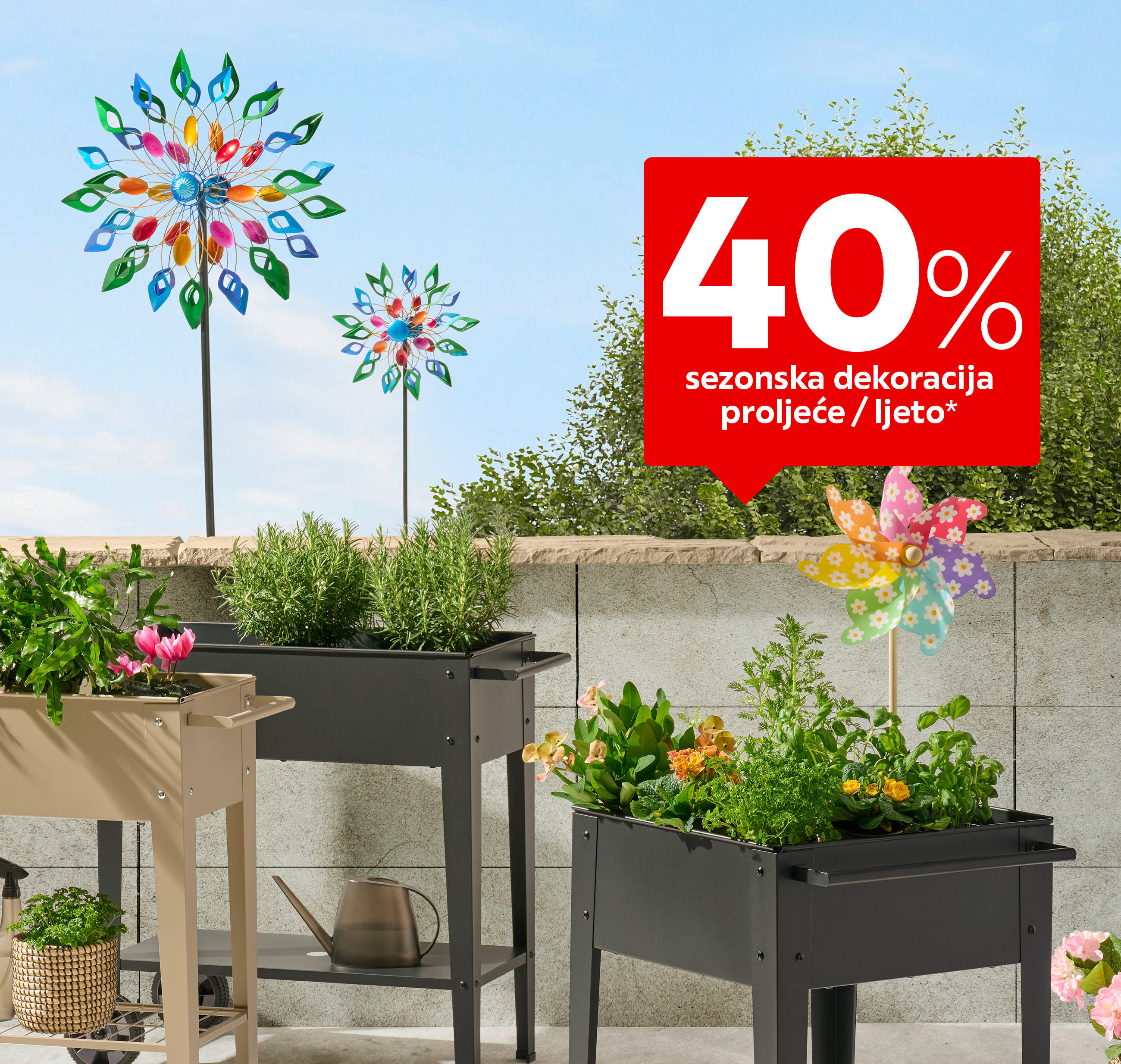40% sezonska dekoracija proljeće / ljeto*