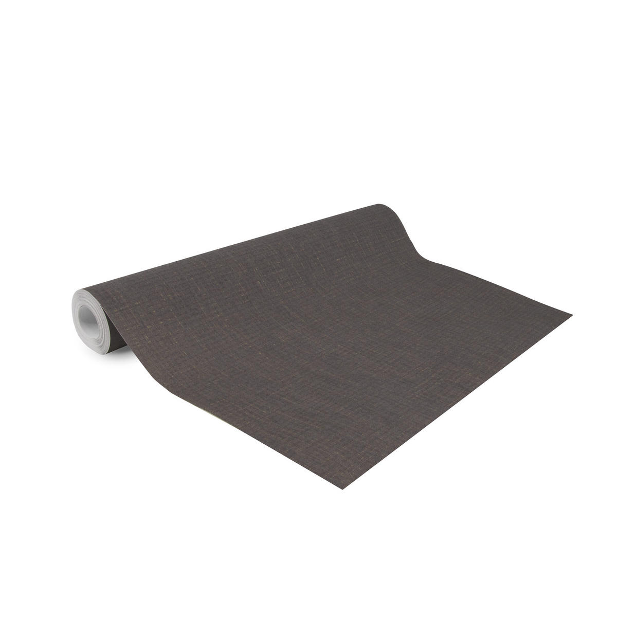 VLIESTAPETE Leinen Gold Ebenholz - Lila, Papier/Kunststoff (53/1000cm) - Walldoctor