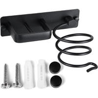 HAARTROCKNERHALTER – Braun – Aluminium - Schwarz, Metall (21/13/11cm)