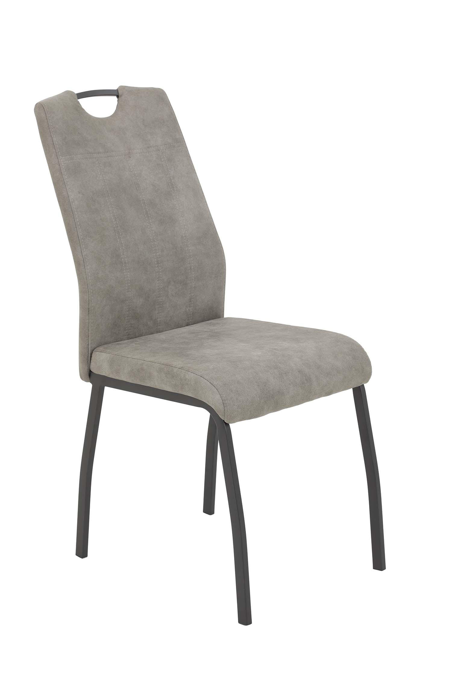 STUHL-SET 2 Stück Elif II - Vintage Grau - Grau, Textil/Metall (44/96/64cm) - Hela Vertriebs GmbH