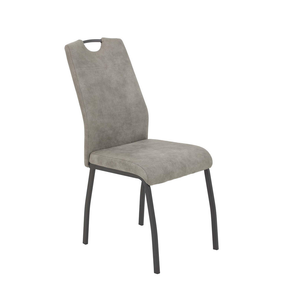 Thumbnail - Hela Vertriebs GmbH Stuhl-Set, Grau, Textil, 44x96x64 cm, Esszimmer, Stühle, Esszimmerstühle, Vierfußstühle
