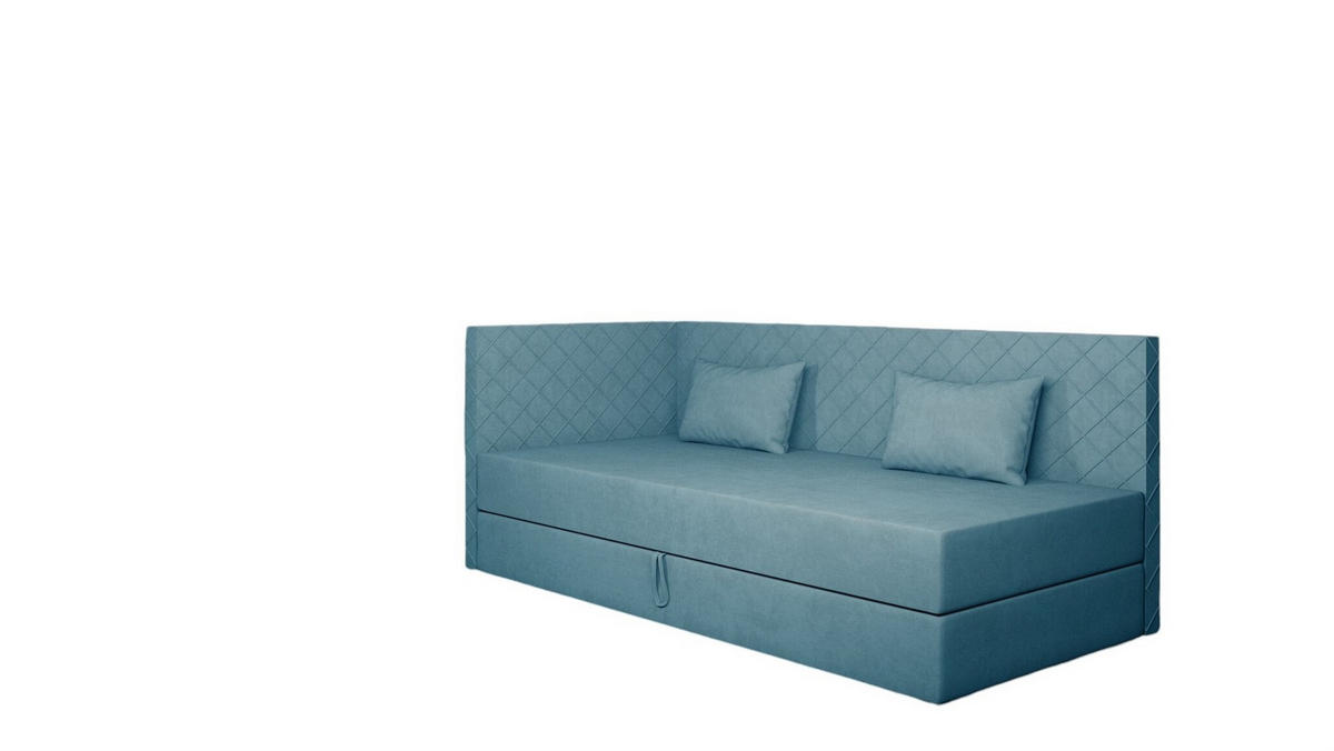 SOFA Liana In Opera - Blau, Holzwerkstoff/Textil (207/90/97cm) - Fun Möbel