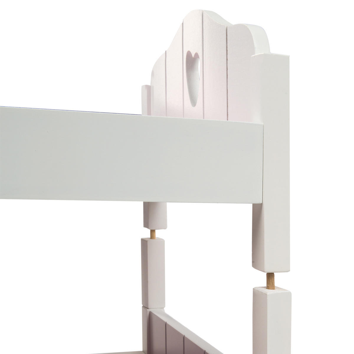 PUPPENETAGENBETT Fienchen - Weiß, Holzwerkstoff (30/45.5/52cm) - Roba
