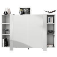 HIGHBOARD Ida Blenden in Weiß matt - Weiß, Holzwerkstoff (149/101/34cm) - Vladon