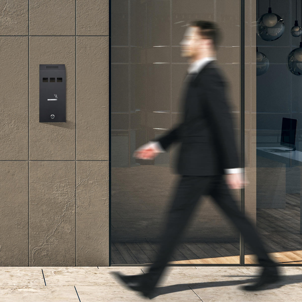 WANDASCHENBECHER - Schwarz, Metall (15cm) - Relaxdays