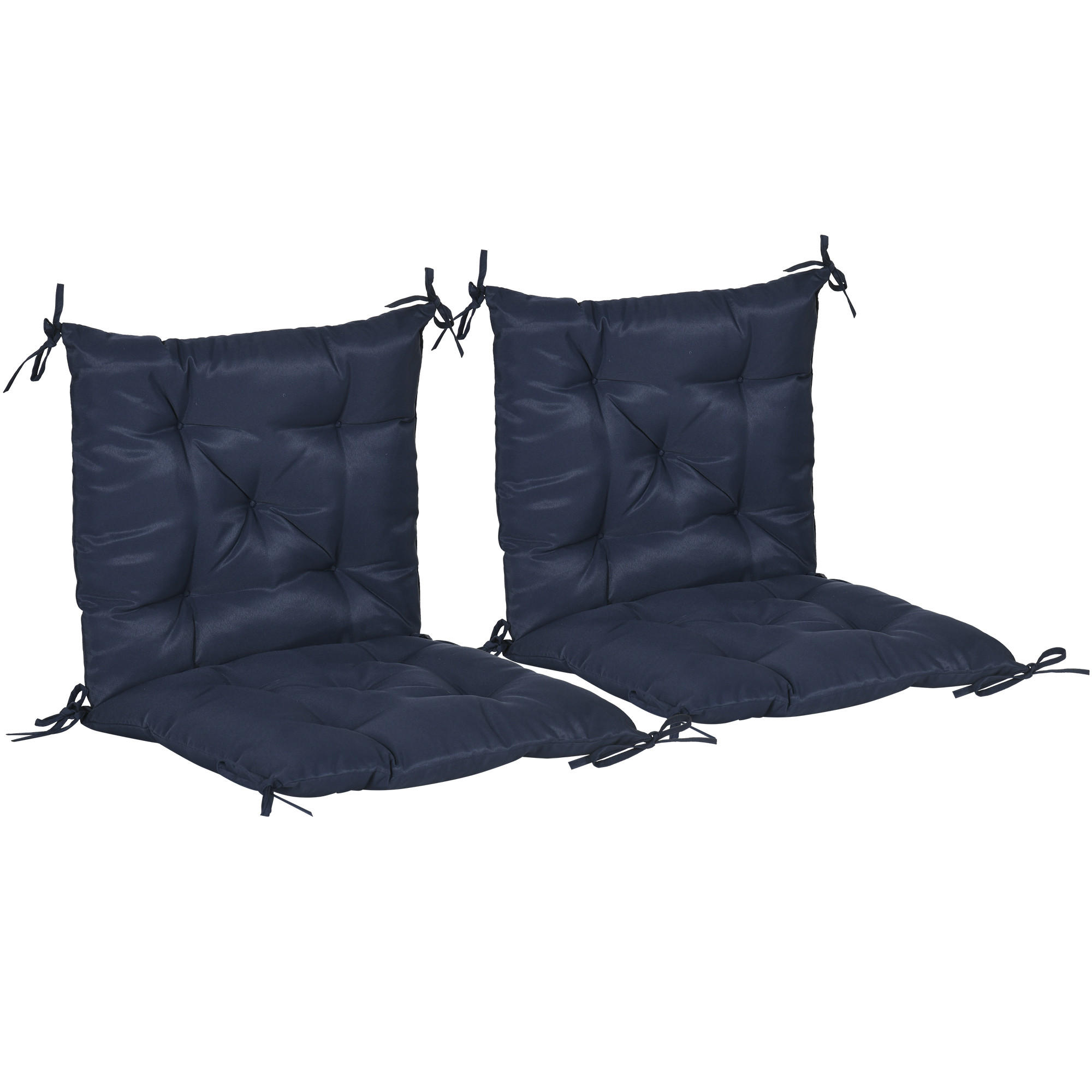 SESSELAUFLAGEN Blau 2 Stück - Blau, Kunststoff (50/8/98cm) - GiPP