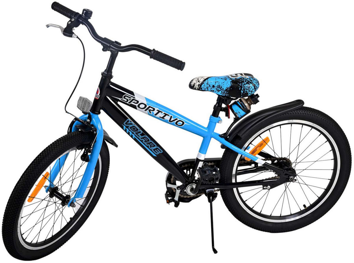 KINDERFAHRRAD Sportivo - Jungen - 20 Zoll - Rücktritt + Handbremse - Blau - Blau, Metall (60cm) - TPFSports