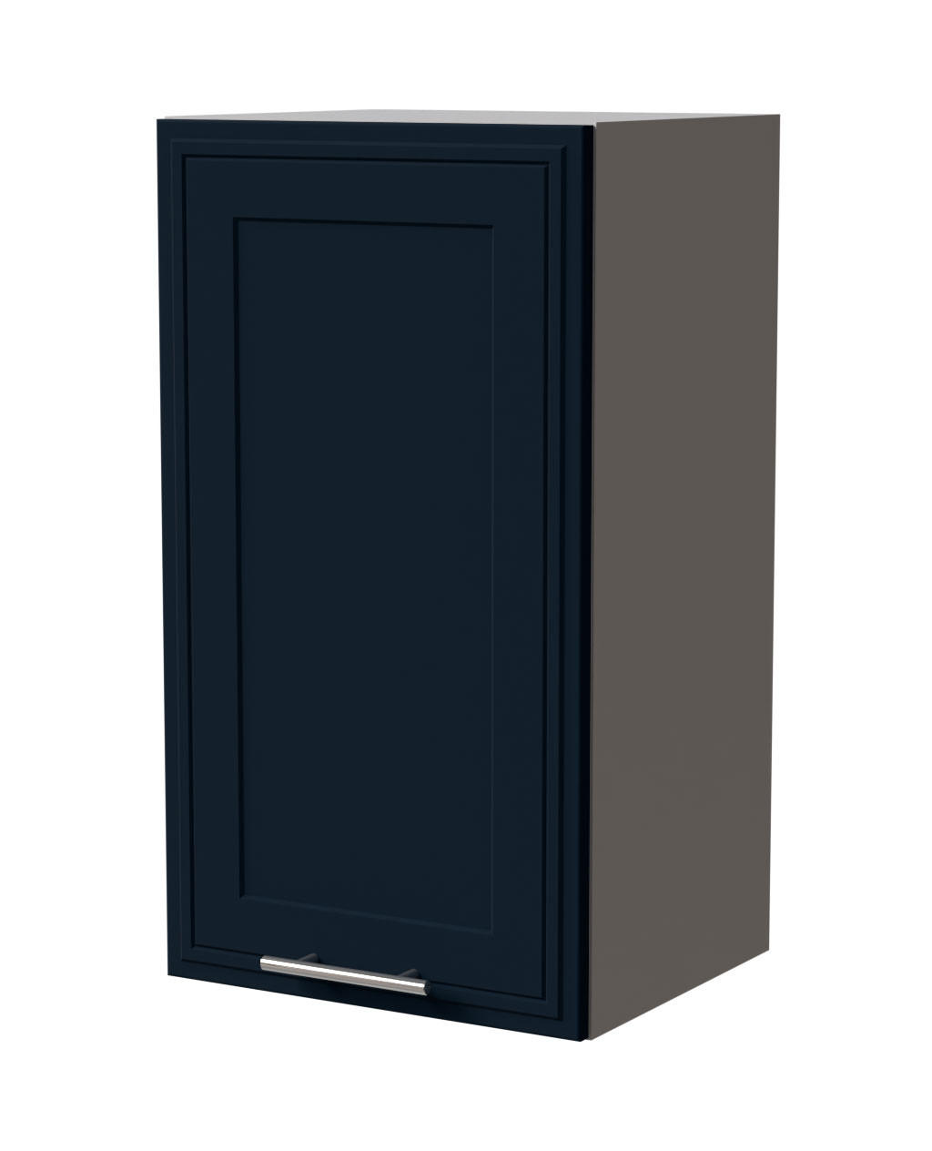HÄNGESCHRANK Salo W2/40 Grau / Indigo Matt 40 / 32,5 / 72cm - Dunkelblau/Grau, Holz/Holzwerkstoff (40/72/32.5cm) - Feldmann-Wohnen