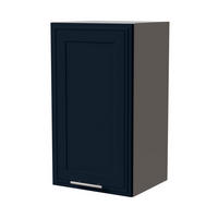 HÄNGESCHRANK Salo W2/40 Grau / Indigo Matt 40 / 32,5 / 72cm - Dunkelblau/Grau, Holz/Holzwerkstoff (40/72/32.5cm) - Feldmann-Wohnen