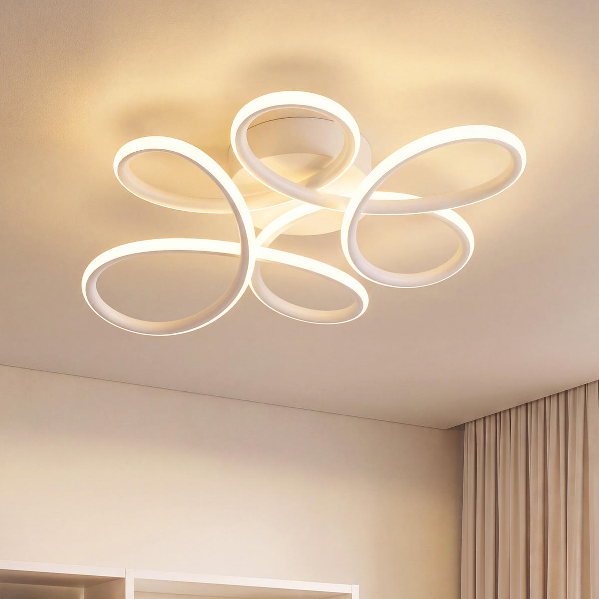 LED DECKENLEUCHTE Aelvith 36/25/8.5 cm - Weiß, Kunststoff/Metall (36/25/8.5cm) - ZMH