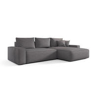 ECKSOFA Walken Mit Schlaffunktion - Grau, Holzwerkstoff/Textil (280/185cm) - Fun Möbel