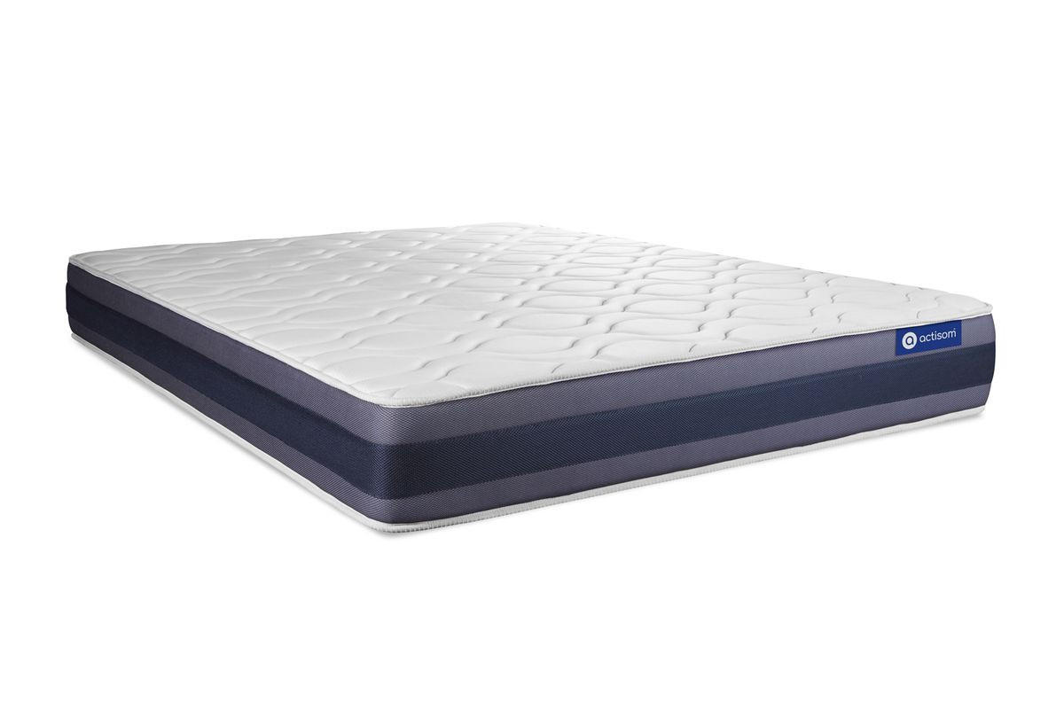MATRATZE Actiflex morpho Taschenfederkern und Memory-Schaum 160 x 200 cm h1 - Weiß, Textil (160/200cm) - ACTISOM