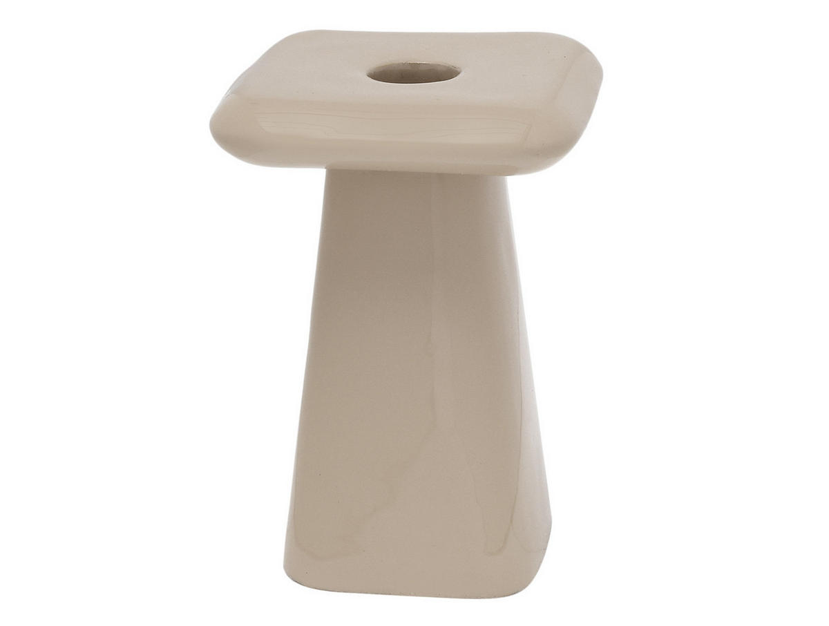 KERZENHALTER Roca Grau 9/9/13 cm - Grau, Metall (9/13/9cm) - Present Time