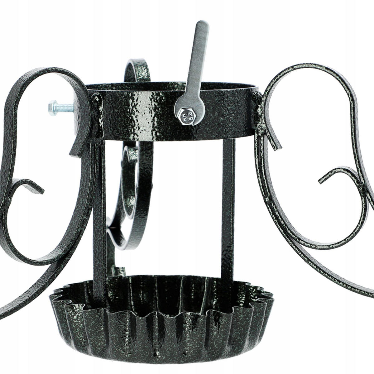WEIHNACHTSBAUMSTÄNDER aus Stahl 64 cm, grün - Grün, Metall (26cm) - KADAX