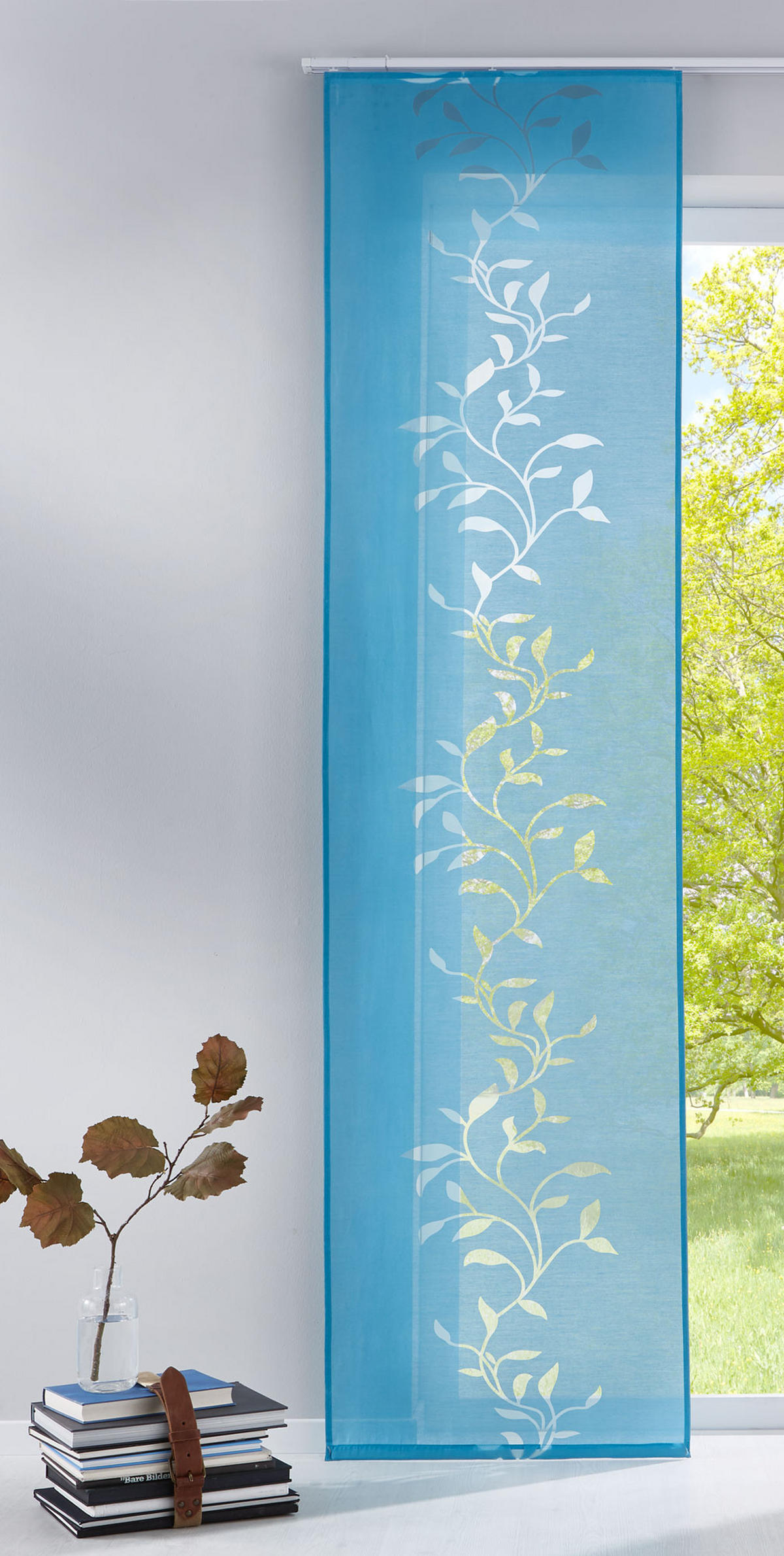 FLÄCHENVORHANG HxB 245x60 Türkis - Türkis, Textil (60/245cm) - Gardinenbox