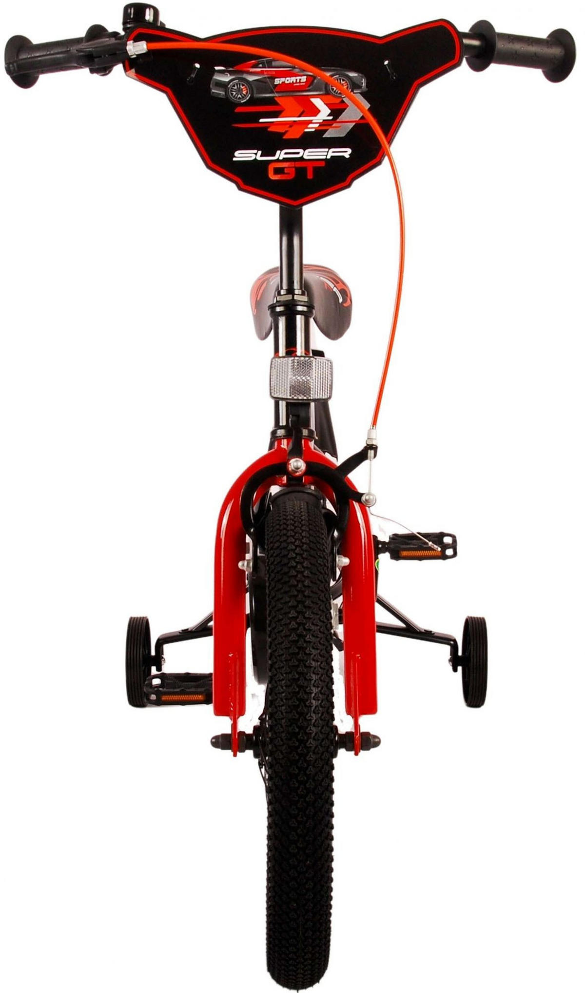 KINDERFAHRRAD Super GT - Jungen - 16 Zoll - Rücktritt + Handbremse - Rot - Rot, Metall (45cm) - TPFSports